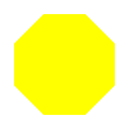 yellow octagon
